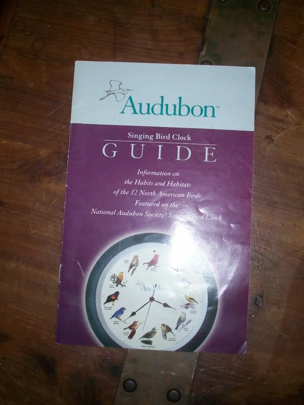 Audubon Society Singing Bird Clock North American, GUIDE Booklet ONLY